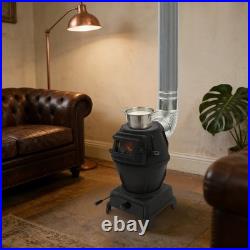 Heavy-Duty Cast Iron Heating Stove, Camping Stove, Portable Cast Iron Wood Stove
