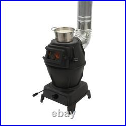 Heavy-Duty Cast Iron Heating Stove, Camping Stove, Portable Cast Iron Wood Stove