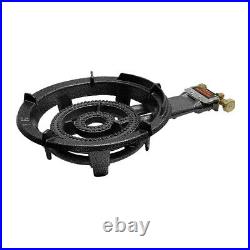 Heavy Duty Cast Iron Portable Super Gas Stove Burner 13 Inch Outdoor Use