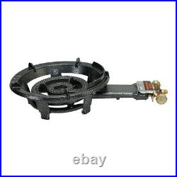 Heavy Duty Cast Iron Portable Super Gas Stove Burner 13 Inch Outdoor Use