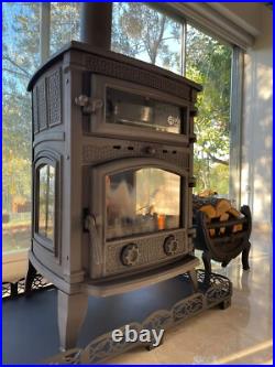 Heavy duty new wood stove for sale, cast iron wood burning stove with oven Heavy duty new wood stove for sale, cast iron wood burning stove with oven