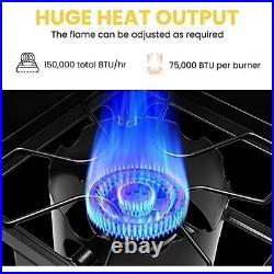 Heavy-duty outdoor dual-head propane furnace, 150,000 total BTU/hr