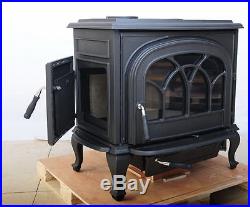 HiFlame 18 KW Double Doors Cast Iron Wood Stove Heater HF737U Black (new in box)