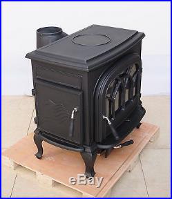 HiFlame 18 KW Double Doors Cast Iron Wood Stove Heater HF737U Black (new in box)
