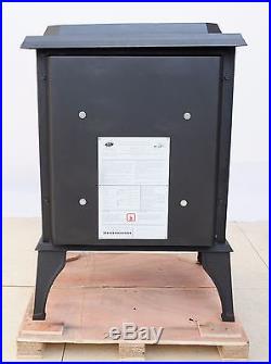 HiFlame HF717U Cast Iron Wood Stove 2,200 Sq. Feet for Home Heating Paint Black