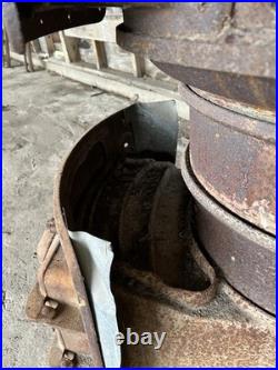 Holland Furnace 220A Brown Cast Iron Woodstove with Humidifier Heating Stove