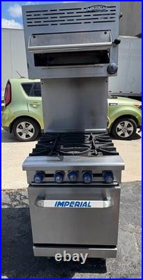 Imperial Four (4) Burner Range with Salamander