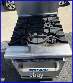 Imperial Four (4) Burner Range with Salamander