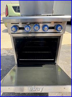 Imperial Four (4) Burner Range with Salamander