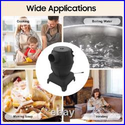 Indoor Wood-Burning Heating Stove, 11 L × 11 W × 17.7 H Thickened Cast Iron H