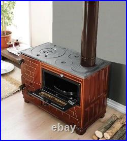 Indoor/outdoor Wood Burning Cast Iron Pizza Oven & Stove And Grill