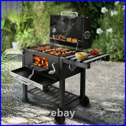 Iron Folding Charcoal BBQ Barbecue Grill Charcoal Outdoor Garden Stove Black UK