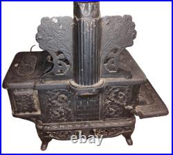 J&E STEVENS 1895 Rival Cast Iron Stove Salesmans Sample Store Display Miniature