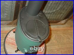 Jemco Antique Salesman Sample Heating Stove Tin Cast Iron + Stovepipe & Damper