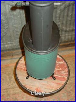 Jemco Antique Salesman Sample Heating Stove Tin Cast Iron + Stovepipe & Damper