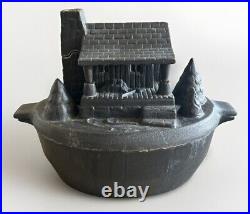 John Wright Cast Iron Log Cabin Wood Stove Steamer Humidifier -Heavy Quality