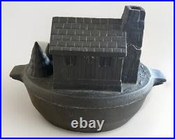 John Wright Cast Iron Log Cabin Wood Stove Steamer Humidifier -Heavy Quality