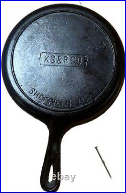 King Stove and Range Shefield Alabama /Early Martin Cast iron Shallow Skillet