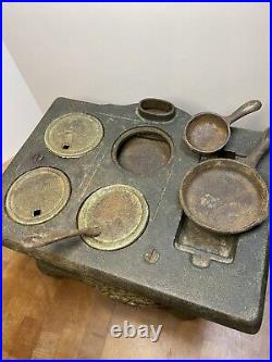 LARGE Rare! Antique Dent Adrain cast iron stove Salesman Sample From 1910
