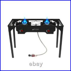 LP LIVING PLUS Heavy Duty Cast Iron 2 Burner Stove, 140000 BTU, Auto Ignition LP LIVING PLUS Heavy Duty Cast Iron 2 Burner Stove, 140000 BTU, Auto Ignition