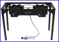 LP LIVING PLUS Heavy Duty Cast Iron 2 Burner Stove, 140000 BTU, Auto Ignition LP LIVING PLUS Heavy Duty Cast Iron 2 Burner Stove, 140000 BTU, Auto Ignition