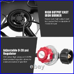 LUARANE Outdoor Stove High Pressure Double Burner Propane, Portable Gas 2 Bur LUARANE Outdoor Stove High Pressure Double Burner Propane, Portable Gas 2 Bur