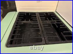 L&H Mayfair Antique Vintage Freestanding Stove 4 Burners 2 Ovens Cream Green