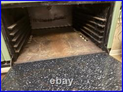 L&H Mayfair Antique Vintage Freestanding Stove 4 Burners 2 Ovens Cream Green