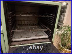 L&H Mayfair Antique Vintage Freestanding Stove 4 Burners 2 Ovens Cream Green