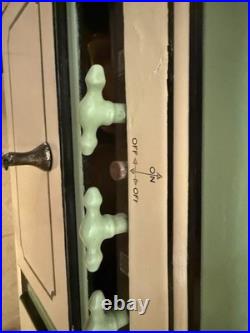 L&H Mayfair Antique Vintage Freestanding Stove 4 Burners 2 Ovens Cream Green