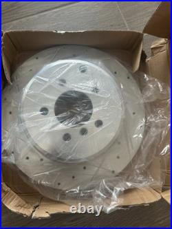 Land Rover Range Rover 03-05 Brake Rotor Zinc Premium Drilled & Slotted Rear