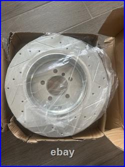 Land Rover Range Rover 03-05 Brake Rotor Zinc Premium Drilled & Slotted Rear