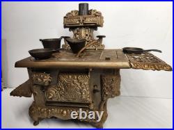 Large Antique Kenton Cast Iron ROYAL Stove Salesman Sample Or Toy Signed