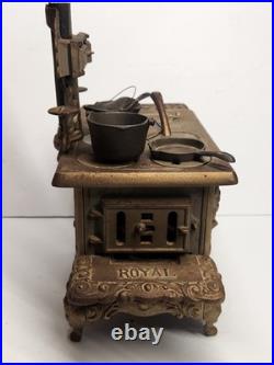 Large Antique Kenton Cast Iron ROYAL Stove Salesman Sample Or Toy Signed