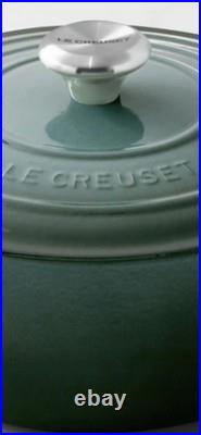 LeCreuset NEW5.5QtSignature Round Dutch Oven, Ocean Blue. FreeShipping