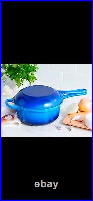 LeCreuset NEW Multifunction Pan, MarseilleBlueColorFreeShipping