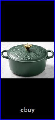 Le CreusetNew4.5QtNoel Xmas TreeDutch Oven Foret Green Exclusive