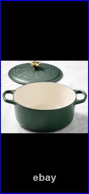 Le CreusetNew4.5QtNoel Xmas TreeDutch Oven Foret Green Exclusive