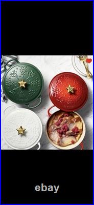 Le CreusetNew4.5QtNoel Xmas TreeDutch Oven Foret Green Exclusive