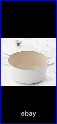 Le CreusetNew9QtSignature Round Dutch Oven, MatteWhiteFreeShipping