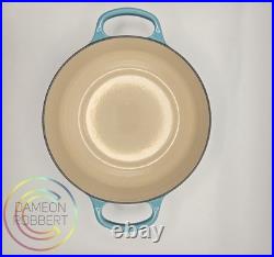 Le Creuset #24 3.5-qt ECI Signature Sauteuse? Retired Color Caribbean? NIB
