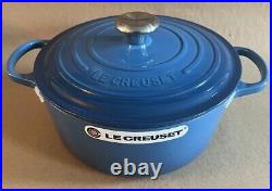 Le Creuset 5.5 Qt Enameled Cast Iron Signature Casserole Dutch Oven Marseille