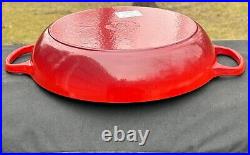 Le Creuset Cast Iron 32 5 Qt. Signature Braiser with Stainless Steel Knob Cerise