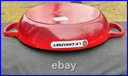 Le Creuset Cast Iron 32 5 Qt. Signature Braiser with Stainless Steel Knob Cerise