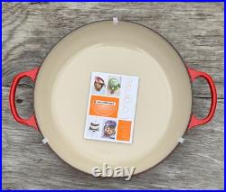 Le Creuset Cast Iron 32 5 Qt. Signature Braiser with Stainless Steel Knob Cerise