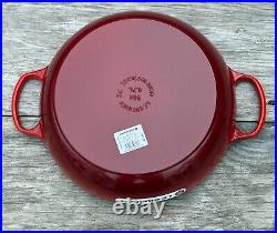 Le Creuset Cast Iron 32 5 Qt. Signature Braiser with Stainless Steel Knob Cerise