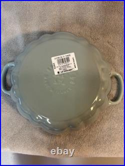 Le Creuset Enameled Cast Iron Pumpkin Cocotte 4Qt Sea Salt