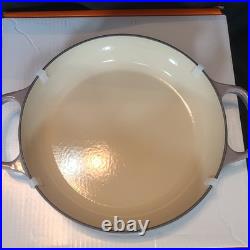 Le Creuset Enameled Cast Iron Signature Round Braiser with Glass Lid, 2.25 Flint