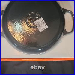 Le Creuset Enameled Cast Iron Signature Round Braiser with Glass Lid, 2.25 Flint
