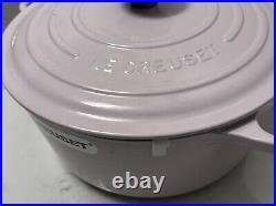 Le Creuset Enameled Cast Iron Signature Round Dutch Oven, 5.5 qt, Shallot Color
